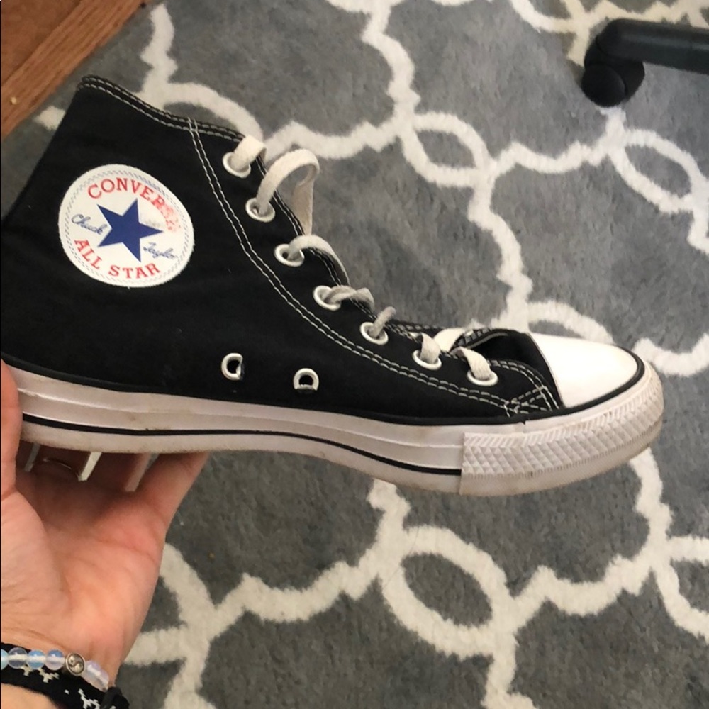 Black high top Converse